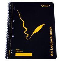 Lecture Book Quill Q906 A4 Side Opening Pack 10