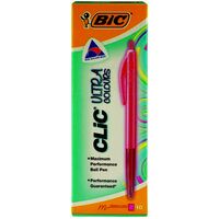 Pen Bic Clic Ultra Pink Box 10