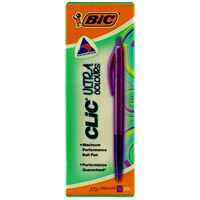 Pen Bic Clic Ultra Violet Box 10