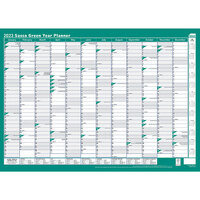 Planner Sasco Green Wall Year Planner 10597 Y2023