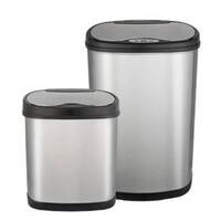 Waste Bin Stainless Steel Hands Free 12 Litre