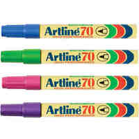 Marker Artline 70 Bullet Point in Four Assorted Bright Colours Box 12 