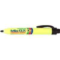 Marker Artline Clix Retractable Bullet EK73 Black Box 12 