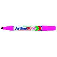 Marker Artline 90 Chisel Point Pink Box 12