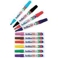 Marker Artline 90 Chisel Point in Ten Assorted Colours Box 12 