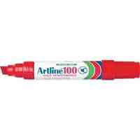 Marker Artline 100 Chisel Point Extra Broad Red Box 6