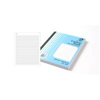 Carbon Book 250 x 200mm Ruled 100 Leaf Olympic 606 Duplicate Each