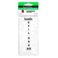 Indicator Tab Inserts Crystalfile A to Z White 111540C Pack 60