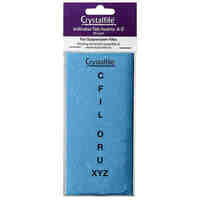 Indicator Tab Inserts Crystalfile A to Z Blue 111542C Pack 60