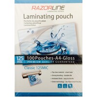 Laminating Pouch A4 125 Micron Razorline 11820 Pack 100