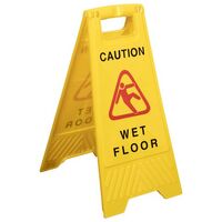 Safety Sign Cleanlink Yellow Wet Floor 