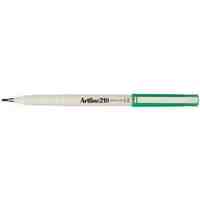 Pen Fineliner Artline 210 0.6mm Medium EK210N Box 12 Green 