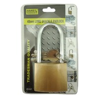 Padlock Long Neck 37mm Handy Hardware Tradesman Quality 122059