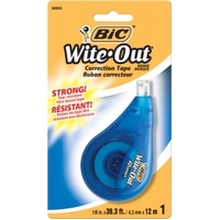 CORRECTION TAPE BIC WITE-OUT EZ CORRECT 4.2MMX12M BX6