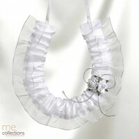 Wedding Motif 126 Horse Shoe Satin Organza Silk Trim