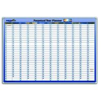 Planner Writeraze 12800 Perpetual Year QC 700 x 1000mm Framed 