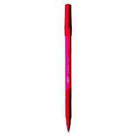 Pen Bic Soft Feel Stic Capped 13103 Red Box 12