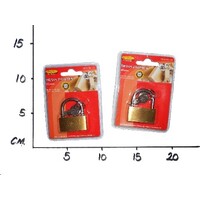 Padlock Brass 40mm Homeware Hardware 136 Hangsell card of one