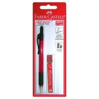 Mechancial Pencil Faber GripMatic 1379 01 with refill leads and erasers 0.7mm Hangsell card of one each 