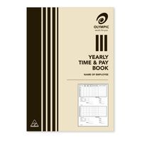 Time And Pay Book Yearly Olympic A5 32 Page Each