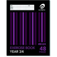 Exercise Book 225 x 175 48 Page Year 3/4 Rule Olympic 140744/00390 Pack 20 