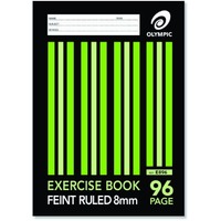 Exercise Book A4 8mm Ruled 96 Page Olympic 140750/00409 Pack 10 