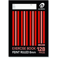 Exercise Book A4 8mm Ruled 128 Page Olympic 140751/00412 Pack 10 