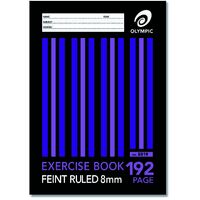 Exercise Book A4 8mm Ruled 192 Page Bound Olympic 140755/00419 Pack 10