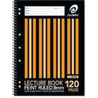 Lecture Book A4 120 Leaf Spiral Olympic 140768/00870 Pack 10 