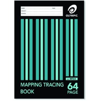 Mapping Tracing Book A4 64 Page Blank Olympic MT64 140774/00962 Pack 20 