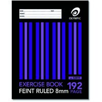 Exercise Book 225 x 175mm 8mm Ruled 192 Page Olympic 140780/01460  Pack 5