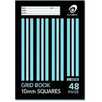 Grid Book 225 x 175mm 10mm 48 Page Quad Olympic Pack 20