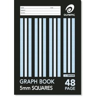 Graph Book A4 5mm Squares 48 Page Olympic 140837/03663 Pack 20 