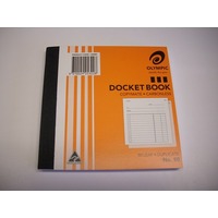 Docket Book Olympic No 50 Duplicate Carbonless 100x125mm 