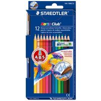 Watercolour pencils with brush Staedtler Noris Club 14410NC12 Hangsell pack 12