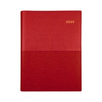 Diary Collins Vanessa Wiro A4 Day to a Page Red Y2025