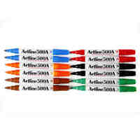 Whiteboard Marker Artline 500A Bullet Point in Six Assorted Colours Box 12 