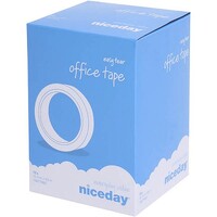 Tape Office Sticky Tape 12mm x 66M Easy Tear Nice Day Boxed Tower of 12 Rolls 