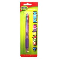 Pen Ball Point Retractable 4 Colour Skeleton Dats 1529