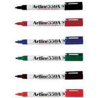 Whiteboard Marker Artline 550A Bullet Point in Six Assorted Colours Box 12 