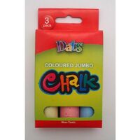 Chalk Jumbo Coloured Dats 60102 Pack 3 