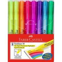 Highlighter Faber Castell Textliner Slim Assorted Pack 8 