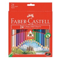 Pencil Coloured Faber Castell Tri Grip with Dots Pack 24