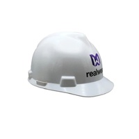 MSA V-GARD FRONT BRIM HARD HAT WITH REALWEAR LOGO