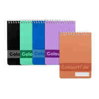 Note Book Marbig Colourhide 96 Page 112mm x 77mm Assorted 1715499K Pack 5