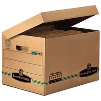 Bankers Box Fellowes 713 Medium Duty Hinged Lid 322mm Wide x 265mm High x 418mm Long 1770701 Box 10