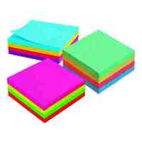 Notes Marbig Pastel Cube 75mm x 75mm Assorted 1810899 400 Sheets