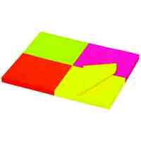 Adhesive Notes Marbig Brilliant Mini 40mm x 50mm Pad 200 Sheets 1811899 Pack 4 assorted colours 