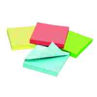 Paper Note Marbig Enviro 75 x 75mm Pastel Pack 6