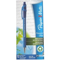 Pen OFFICE SUPPLIES>Copy Papermate Flexgrip Ultra Retractable Medium 95101 Box 12 Blue